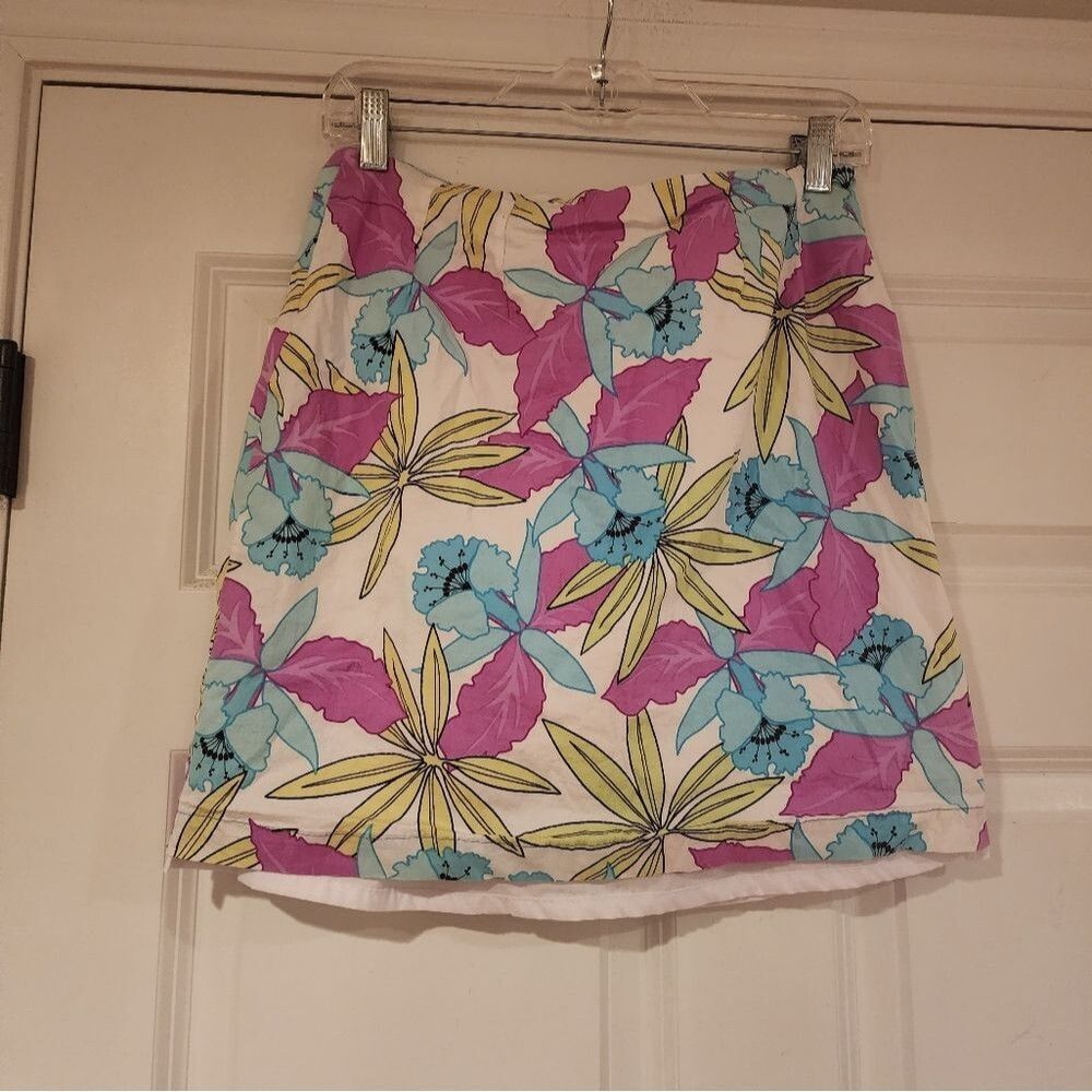 Cotton Connection white floral layered skirt Size 10